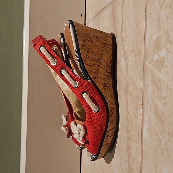 Sperry Topsider wedges - red - Picture 2 of 5